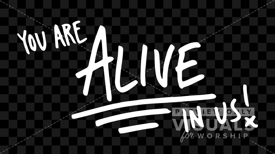 Alive Lyric Slide Preview